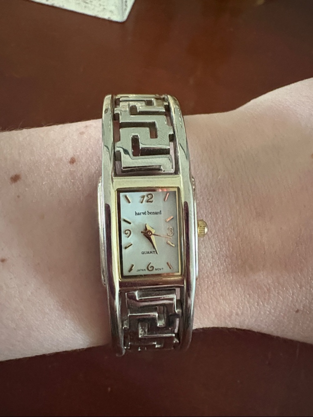 Harvé Benard Silver & Gold-Tone Women's Bracelet Watch - Silver